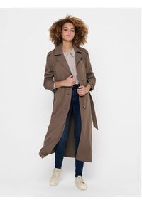 only - ONLY Trencz 15217799 Brązowy Relaxed Fit. Kolor: brązowy. Materiał: syntetyk #2