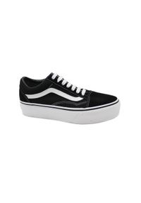 Tenisówki Vans Model Old Skool Platform Kolor Czarny. Kolor: czarny. Materiał: syntetyk, tkanina. Obcas: na platformie