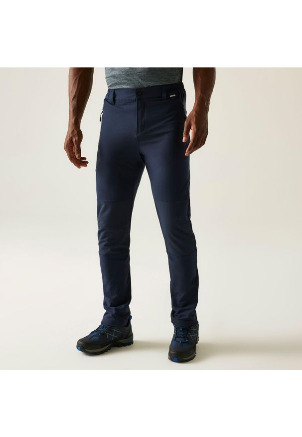 Regatta - Spodnie męskie trekkingowe Montorn. Kolor: niebieski. Sezon: lato. Sport: turystyka piesza