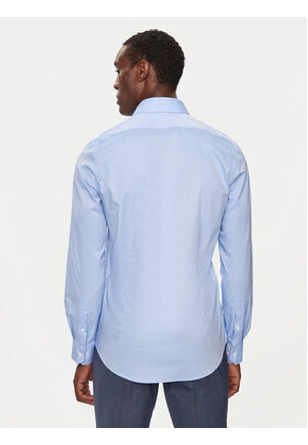 Michael Kors Koszula MK0DS01294 Niebieski Slim Fit. Kolor: niebieski. Materiał: bawełna