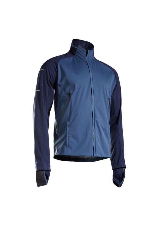KIPRUN - Kurtka do biegania męska Kiprun Warm Regul ocieplana. Materiał: softshell. Sezon: zima. Sport: fitness