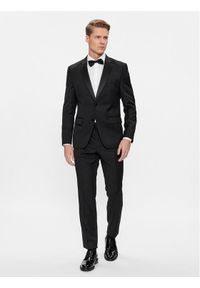 BOSS - Boss Garnitur H-Huge 50493306 Czarny Slim Fit. Kolor: czarny. Materiał: wełna #1