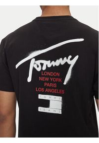 Tommy Jeans T-Shirt Graffiti Sig DM0DM18529 Czarny Regular Fit. Kolor: czarny. Materiał: bawełna #4