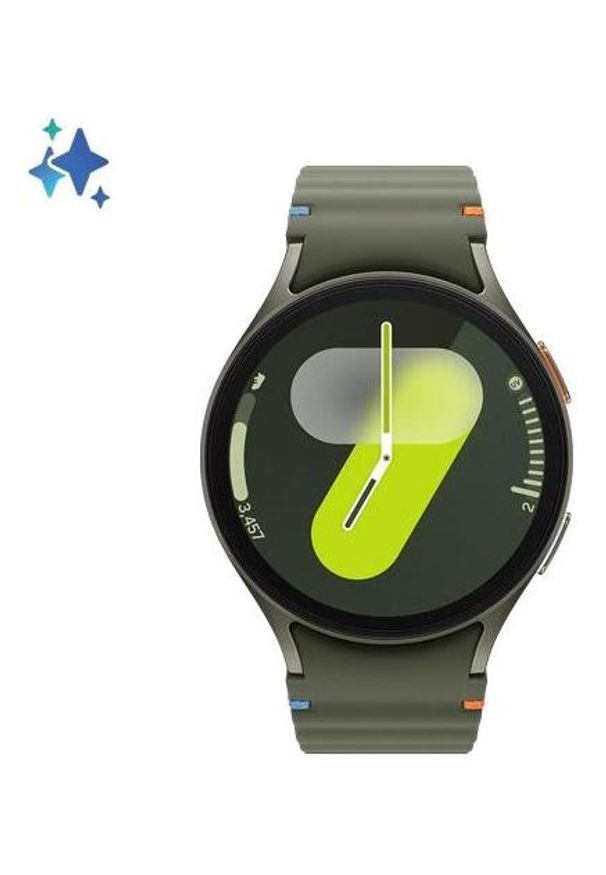SAMSUNG - Samsung Galaxy Watch 7 LTE 44mm Zielony (L315). Rodzaj zegarka: cyfrowe. Kolor: zielony. Materiał: skóra. Styl: casual
