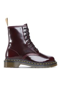 Dr. Martens Glany Vegan 1460 23756600 Bordowy. Kolor: czerwony. Materiał: skóra