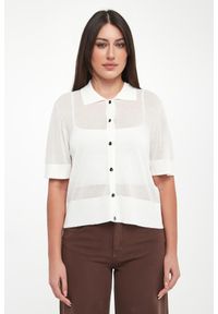 Armani Exchange - Kardigan damski z kołnierzem polo ARMANI EXCHANGE. Typ kołnierza: polo #4