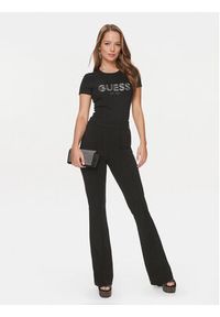 Guess T-Shirt Bold W4RI29 J1314 Czarny Slim Fit. Kolor: czarny. Materiał: bawełna #5