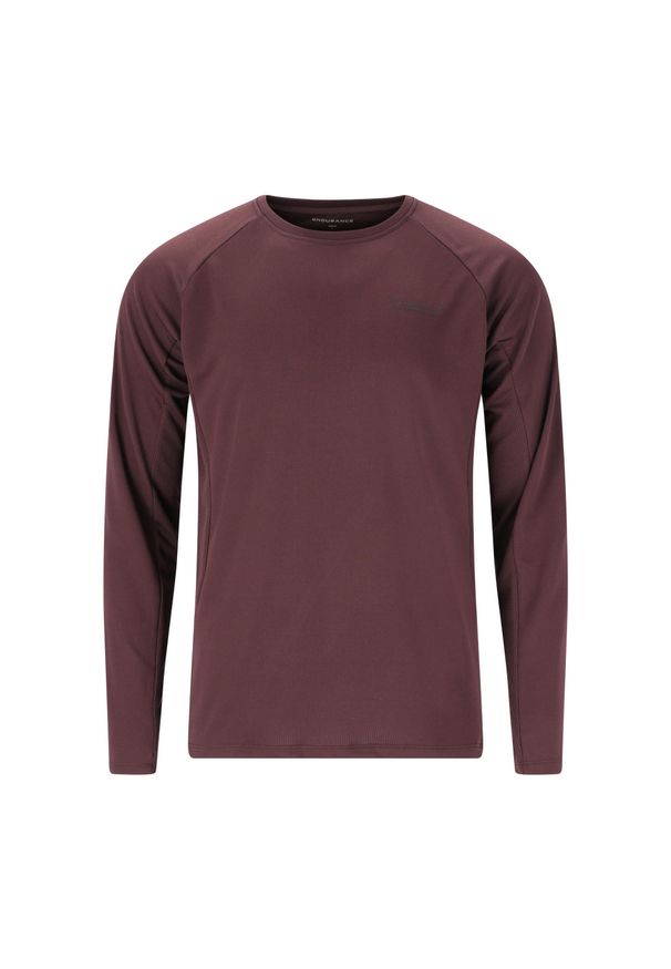 ENDURANCE - Dżersej z długim rękawem Endurance Crusoe. Kolor: czerwony, wielokolorowy, brązowy, pomarańczowy. Materiał: jersey. Długość rękawa: długi rękaw. Długość: długie. Sport: kolarstwo