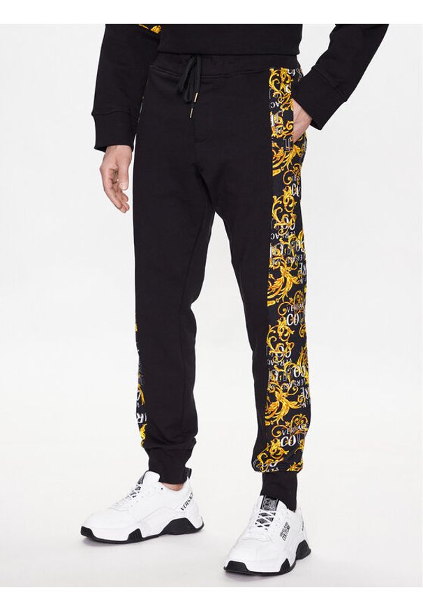 Spodnie dresowe Versace Jeans Couture. Kolor: czarny. Materiał: dresówka