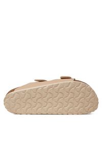 Birkenstock Klapki Arizona Birko-Flor 1027723 Beżowy. Kolor: beżowy. Materiał: skóra