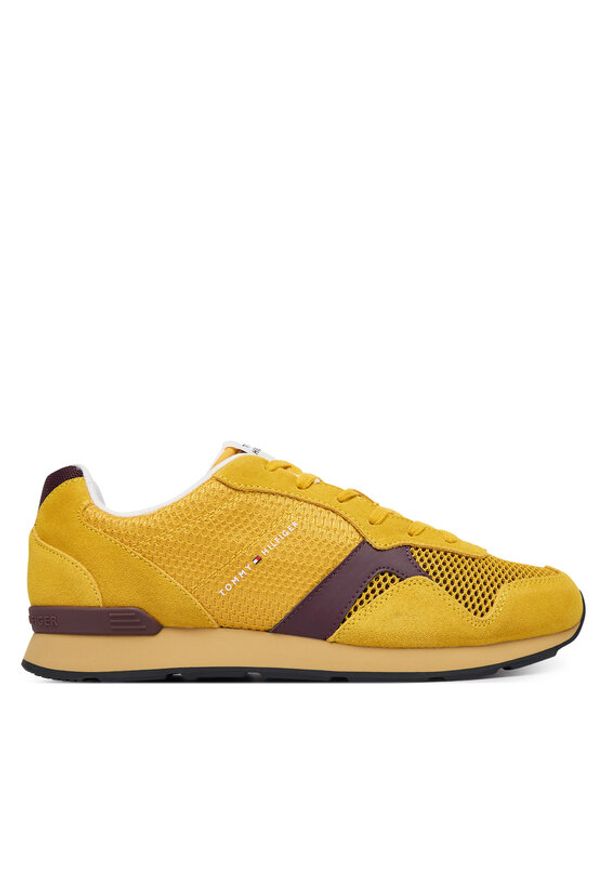 TOMMY HILFIGER - Tommy Hilfiger Sneakersy FM0FM05831 Żółty. Kolor: żółty. Materiał: materiał