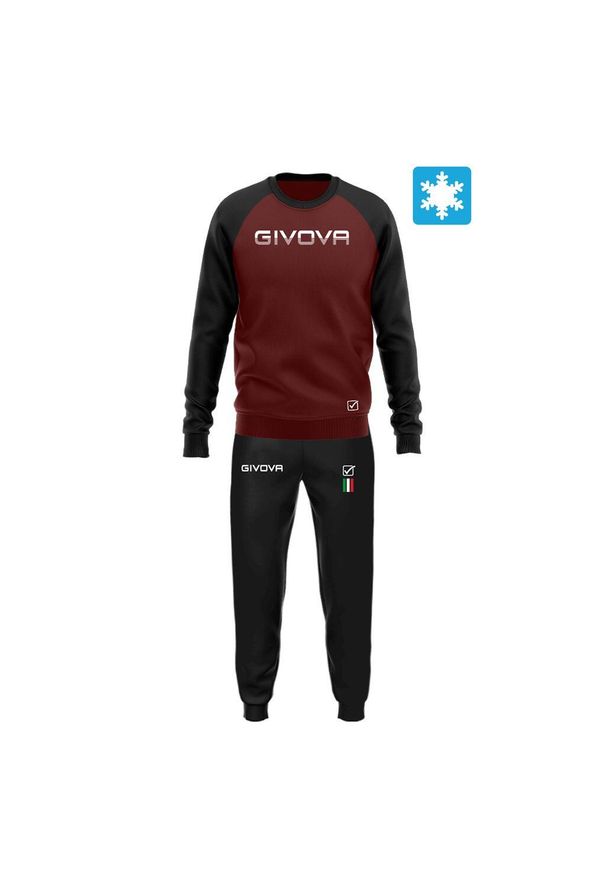 Givova Tuta Italia 104 g — dres chłopięcy XS, felpa. Kolor: czarny, szary, wielokolorowy. Materiał: dresówka. Sport: piłka nożna