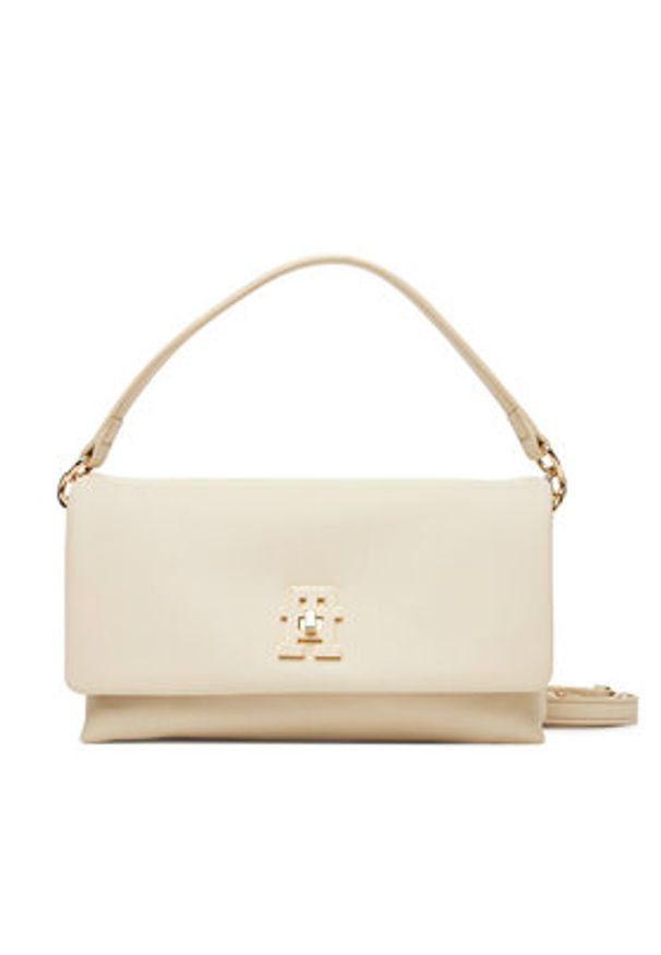 TOMMY HILFIGER - Tommy Hilfiger Torebka Th Modern Conv Crossover AW0AW17465 Beżowy. Kolor: beżowy. Materiał: skórzane