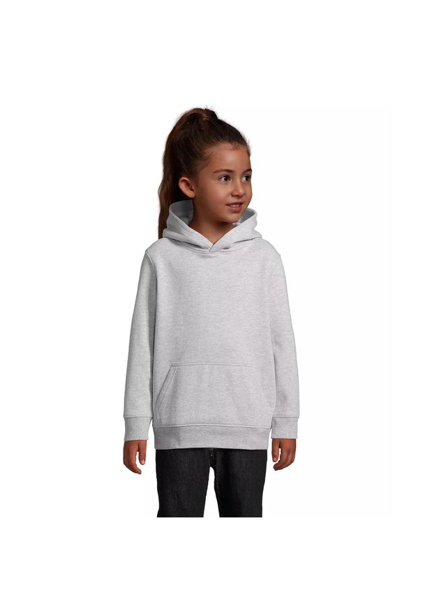 SOL'S - Bluza z kapturem dla dzieci Sol's Condor. Typ kołnierza: kaptur. Kolor: szary