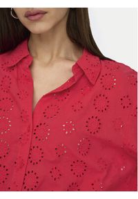 JDY Koszula Tallie 15292179 Czerwony Regular Fit. Kolor: czerwony. Materiał: bawełna #2