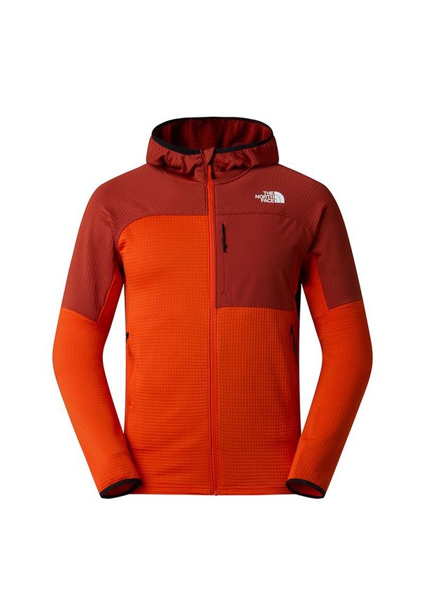 Kurtka męska The North Face Stormgap Power Grid 0A8G2WJY01 - czerwona. Kolor: czerwony. Materiał: materiał, skóra, tkanina, poliester, elastan. Styl: wakacyjny, klasyczny