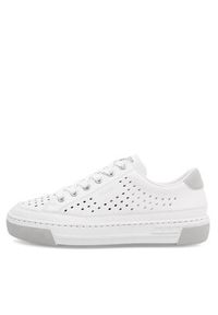 Rieker Sneakersy L8849-80 Biały. Kolor: biały. Materiał: skóra #7