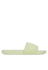 Calvin Klein Jeans Klapki Slide Pu Hf Mg YW0YW01879 Zielony. Kolor: zielony. Materiał: skóra