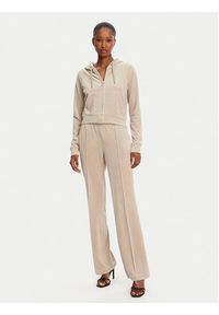 Juicy Couture Spodnie dresowe Tina JCAPW045 Beżowy Regular Fit. Kolor: beżowy. Materiał: syntetyk #2