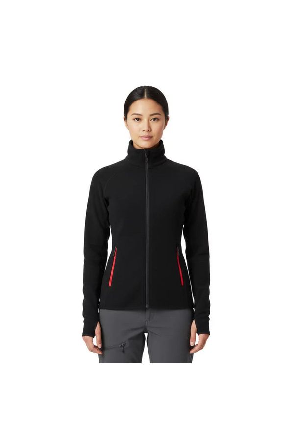 FJORK MERINO - Damska kurtka Merino Ultra 300. Kolor: czarny. Materiał: elastan, wełna. Sezon: zima. Sport: narciarstwo