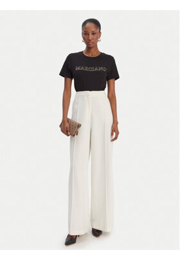 Marciano Guess T-Shirt 6RGI04 6008A Czarny Regular Fit. Kolor: czarny. Materiał: bawełna