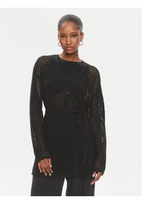 TwinSet - TWINSET Kardigan 241TT3083 Czarny Regular Fit. Kolor: czarny. Materiał: bawełna #1