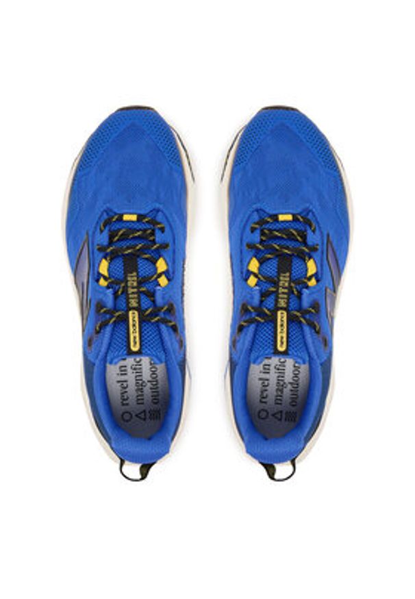 New Balance Buty do biegania MTNTRV6 Niebieski. Kolor: niebieski. Materiał: materiał