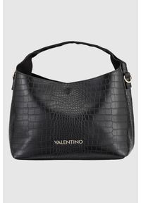 Valentino by Mario Valentino - VALENTINO Mała czarna torebka Wool. Kolor: czarny. Materiał: skórzane. Rodzaj torebki: na ramię #1