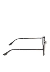 Kazar - Czarne okulary przeciwsłoneczne. Kształt: okrągłe. Kolor: czarny. Materiał: materiał. Wzór: gradientowy #4