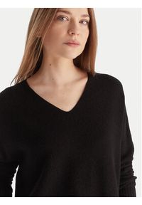 Kontatto Sweter 3M0842C Czarny Relaxed Fit. Kolor: czarny. Materiał: syntetyk, wiskoza #4