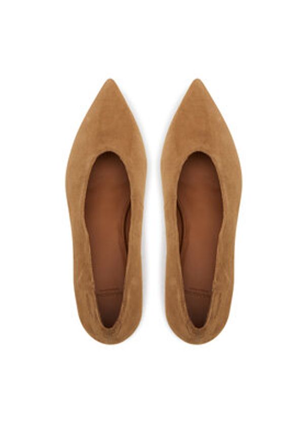 Vagabond Shoemakers Baleriny Hermine 5933-040-14 Brązowy. Kolor: brązowy. Materiał: zamsz, skóra