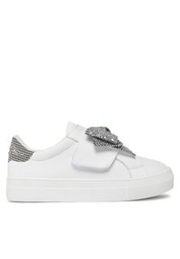 Kurt Geiger Sneakersy 720-Mini Laney Bow 0122967109 Srebrny. Kolor: srebrny. Materiał: skóra #1