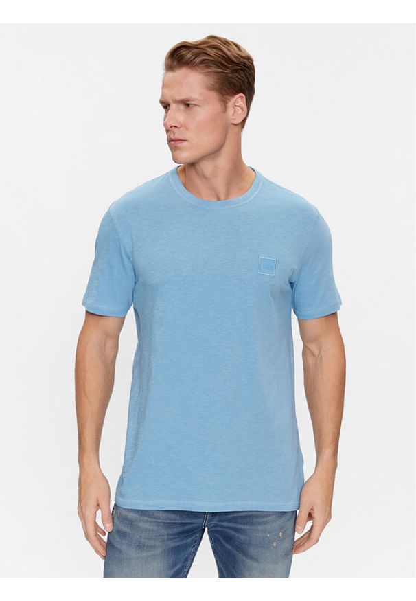 BOSS - Boss T-Shirt Tegood 50478771 Niebieski Regular Fit. Kolor: niebieski. Materiał: bawełna