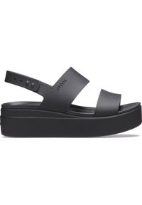 Crocs - Brooklyn Low Wedge. Kolor: czarny