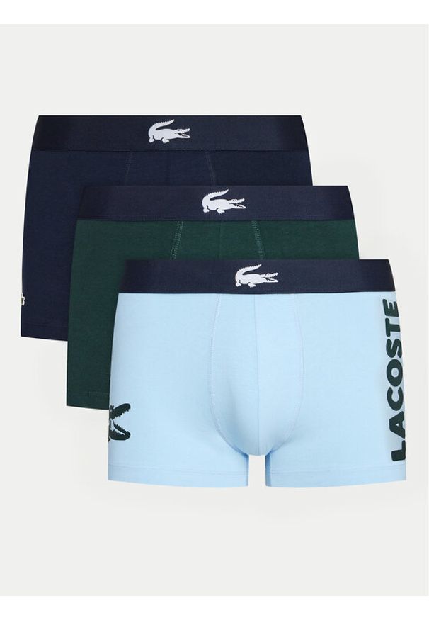 Lacoste Komplet 3 par bokserek 5H1803 Kolorowy. Materiał: bawełna. Wzór: kolorowy