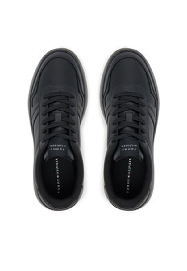 TOMMY HILFIGER - Tommy Hilfiger Sneakersy Modern Lightcup FM0FM05529 Czarny. Kolor: czarny. Materiał: skóra
