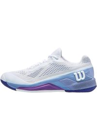 Buty tenisowe damskie Wilson Rush Pro 4.0. Kolor: fioletowy, niebieski, wielokolorowy, biały. Sport: tenis