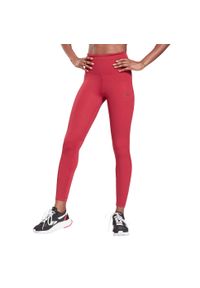 Legginsy damskie Reebok TS Lux Perform Perf. Kolor: czerwony. Materiał: materiał, nylon. Sport: bieganie #2