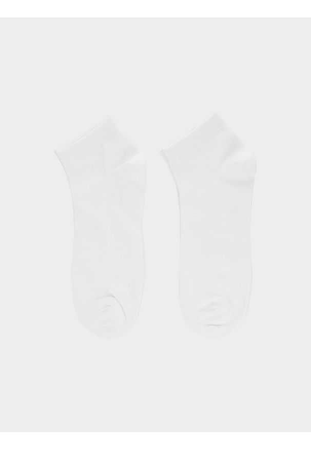 outhorn - Skarpetki casual przed kostkę (2-pack) męskie Outhorn - białe. Kolor: biały. Materiał: włókno