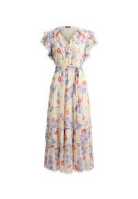 Lauren Ralph Lauren - LAUREN RALPH LAUREN Sukienka letnia 200P08686001 Kremowy Regular Fit. Kolor: kremowy. Materiał: syntetyk. Sezon: lato #5