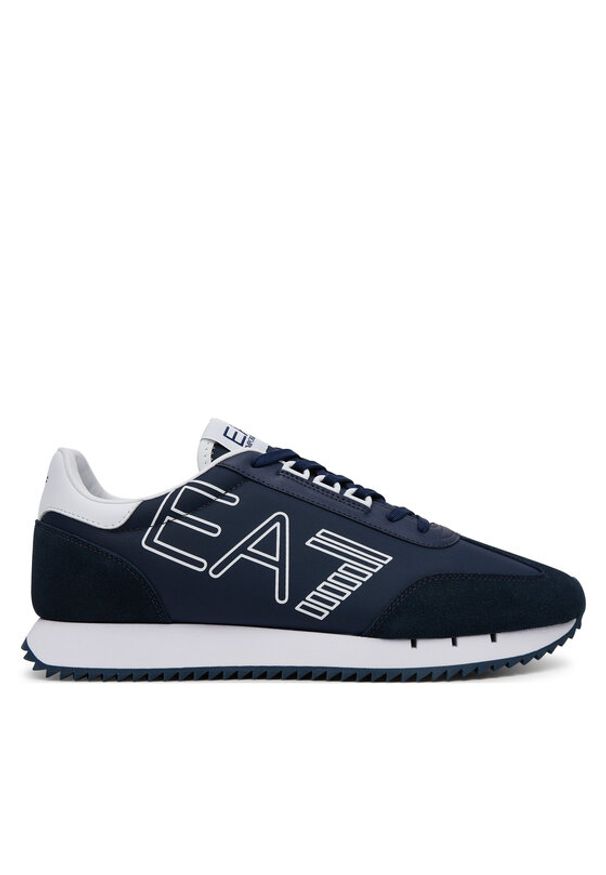 EA7 Emporio Armani Sneakersy X8X101 XK257 U449 Granatowy. Kolor: niebieski. Materiał: zamsz, skóra