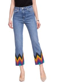 Wrangler - WRANGLER RETRO CROP STRAIGHT KABEL BLUE W27YER19K 112128213. Stan: podwyższony. Styl: retro #4