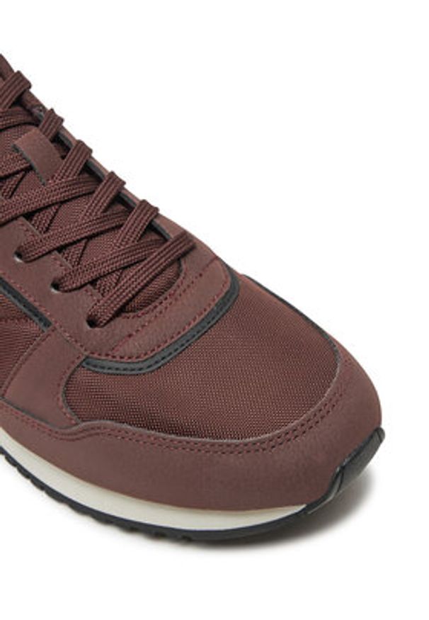 BOSS Sneakersy Kai 50529542 Brązowy. Kolor: brązowy. Materiał: zamsz, skóra