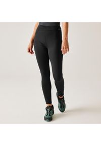 Regatta - Legginsy damskie ocieplane Holeen II Winter. Kolor: czarny. Materiał: materiał. Sezon: zima. Sport: turystyka piesza #1
