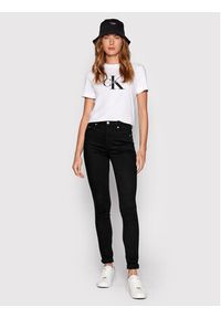 Calvin Klein Jeans T-Shirt J20J219142 Biały Regular Fit. Kolor: biały. Materiał: bawełna