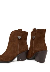 Pepe Jeans Kowbojki Gina City W PLS500013 Brązowy. Kolor: brązowy. Materiał: zamsz, skóra #4