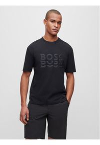 BOSS - Boss T-Shirt 50495876 Czarny Regular Fit. Kolor: czarny. Materiał: bawełna