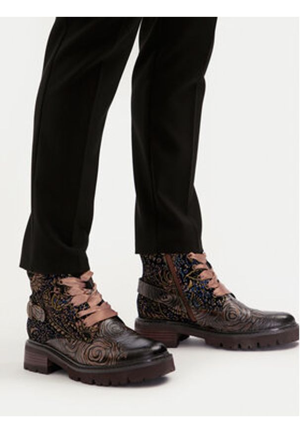 Laura Vita Botki Kouleo 47 Brązowy. Kolor: brązowy. Materiał: skóra