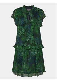 Nissa Sukienka codzienna RC14957 Zielony Regular Fit. Okazja: na co dzień. Kolor: zielony. Materiał: jedwab. Typ sukienki: proste. Styl: casual #4