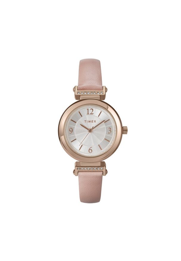 Zegarek Timex. Kolor: wielokolorowy, różowy, złoty. Styl: street